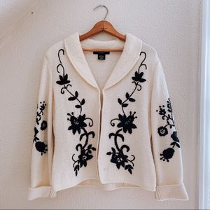 Vintage Wool Sweater Cardigan